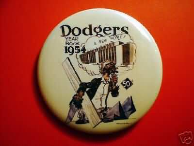 1954 Brooklyn Dodger Yearbook Pin